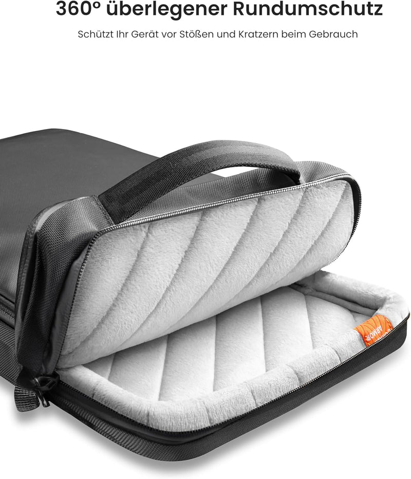 tomtoc 360° Laptop Tasche Hülle für 15-Zoll Neu MacBook Air M2 2023 A2941, 16 Zoll MacBook Pro M2/M1