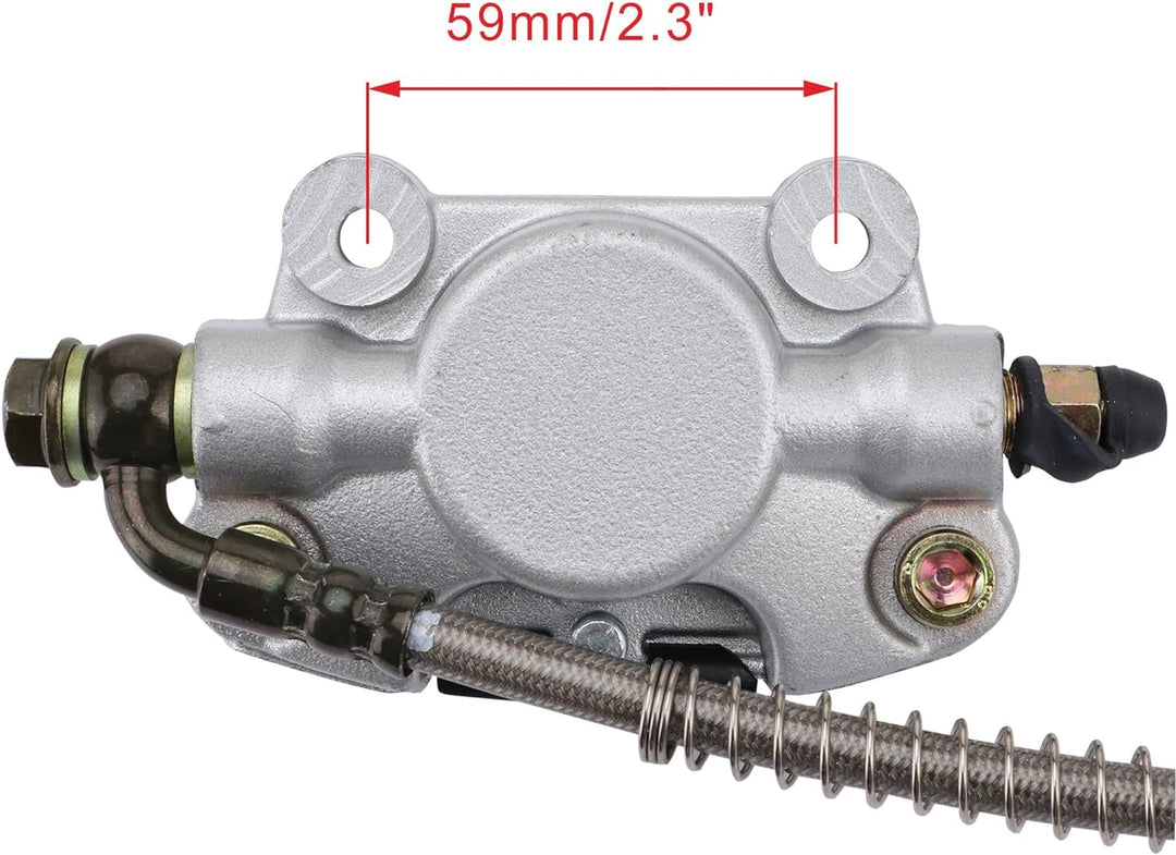 WOOSTAR Hinten Fussscheibe Hauptbremszylinder mit Vorratsbehälter Ersatz für 110ccm 125ccm 150ccm 20
