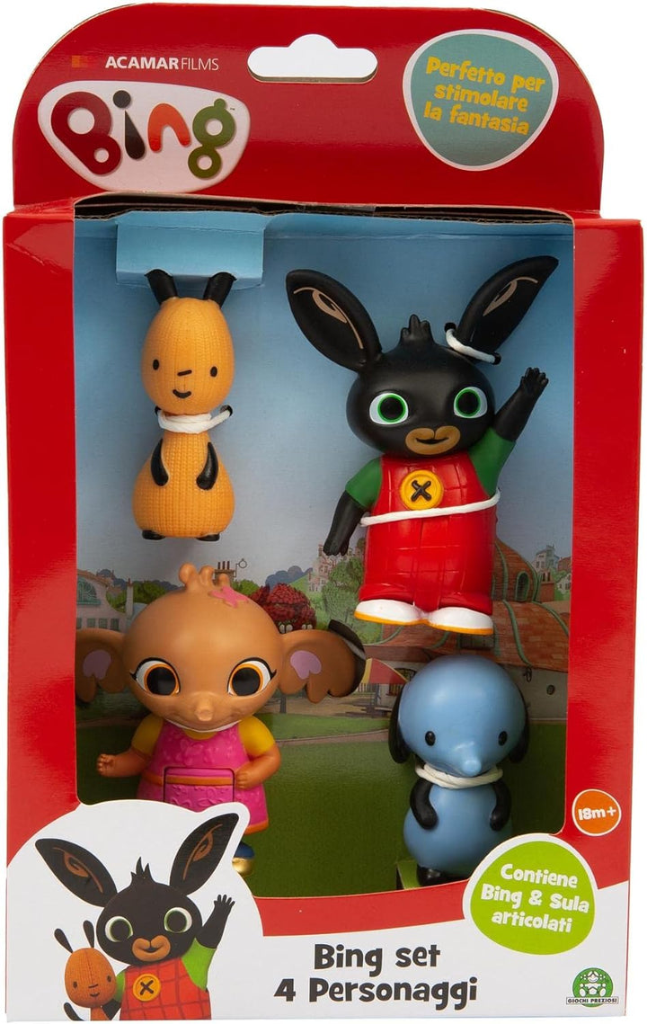 Bing Sula Amma Pando Die Hauptfiguren der TV-Serie Bing in artikulierter Version von 5 bis 10 cm, fü