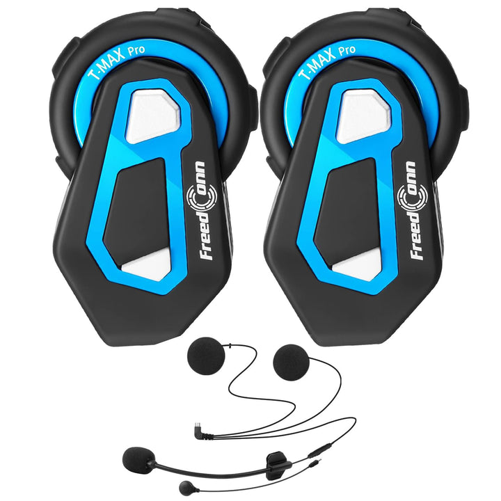 FreedConn T-Max Pro Motorrad Bluetooth Headset, Helm Intercom, Kommunikationssystem für bis zu 6 Mot