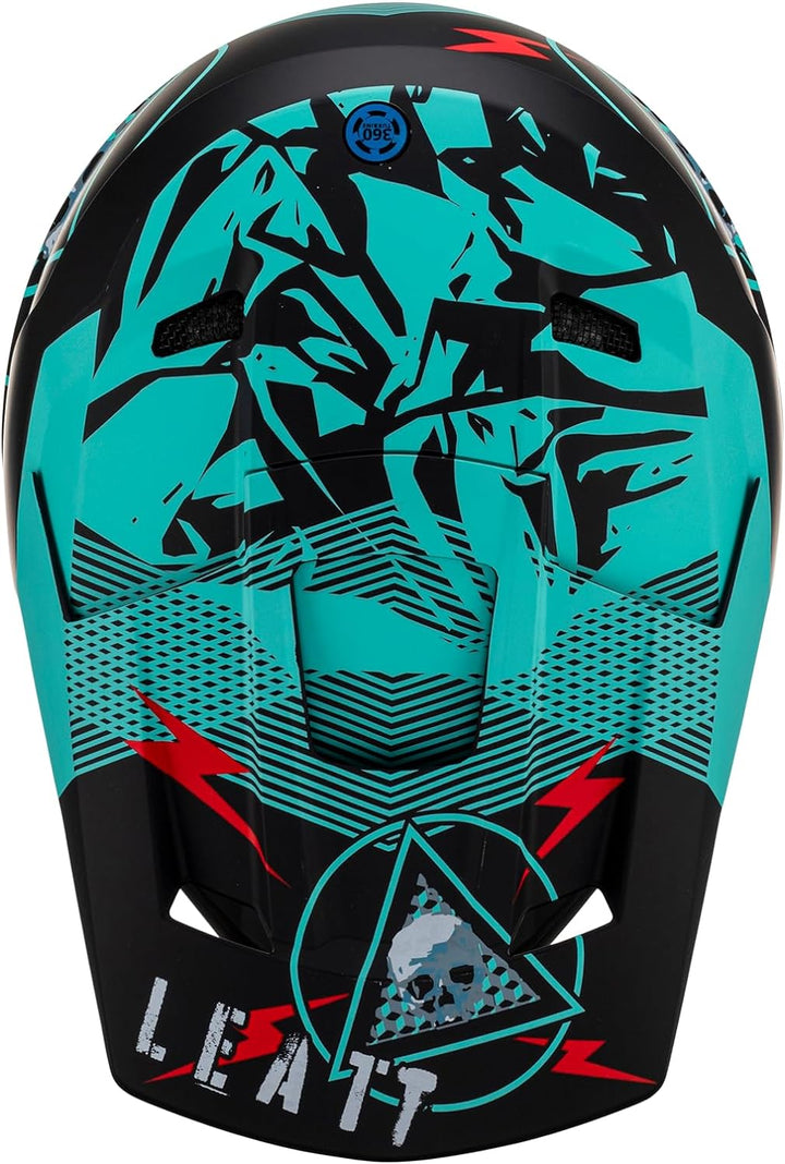 Leatt 2.5 Motocross Helm (Black Matt/Blue,XXL (63/64))