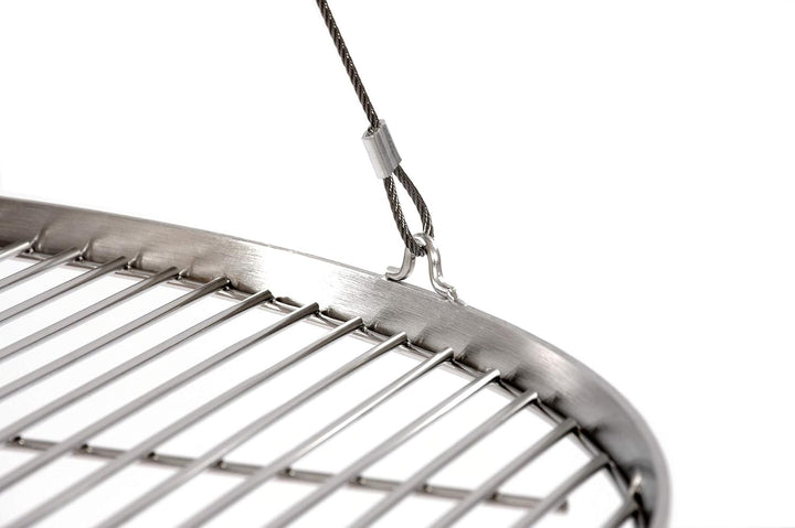 80 cm Premium Grillrost Edelstahl für Schwenkgrill 3 Bein BBQ Grill Rost mit Seil