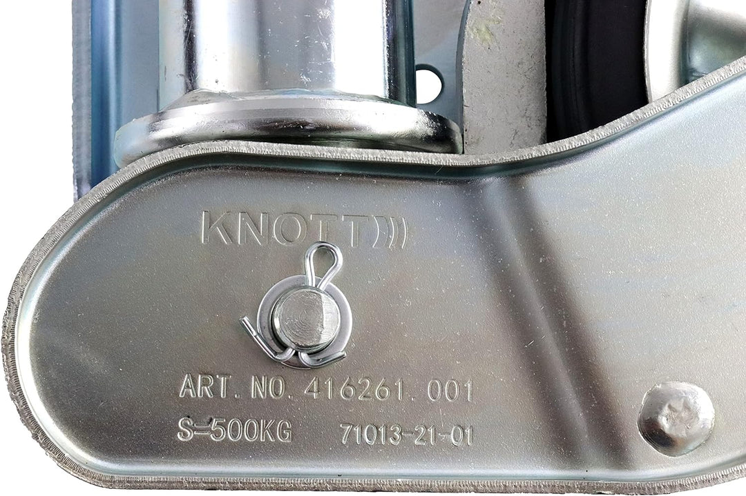 p4U Autom. Stützrad Original Knott Schwerlast 500kg PKW Anhänger Spornrad 200x50mm 416261.00