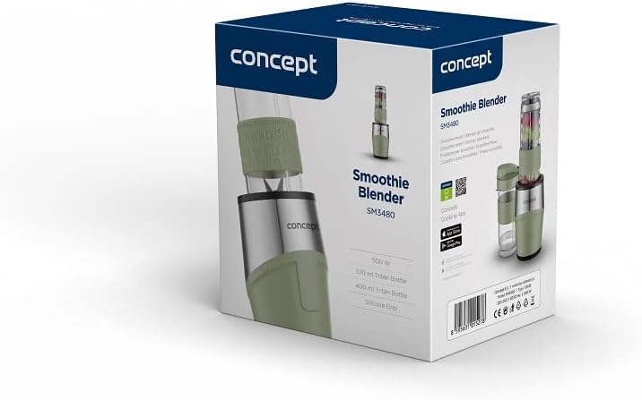 CONCEPT SM3480 SMOOTHIE BLENDER MAKER 500 W 1 X 570 ML 1 X 400 ML PISTAZIE