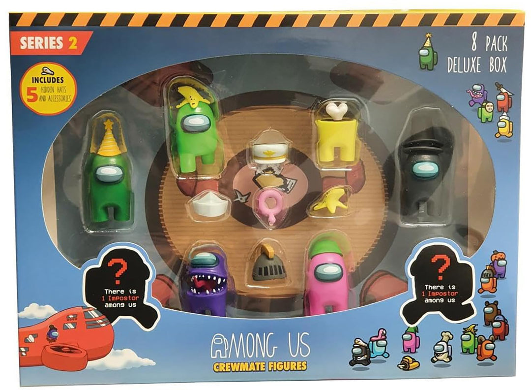 Among Us Crewmate Figures 8 Pack Deluxe Box (S2) Modern, Modern