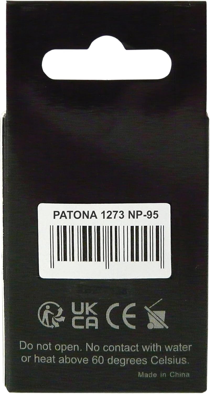 PATONA 2X Premium Akku NP-95 Kompatibel mit Fuji FinePix F30 X100