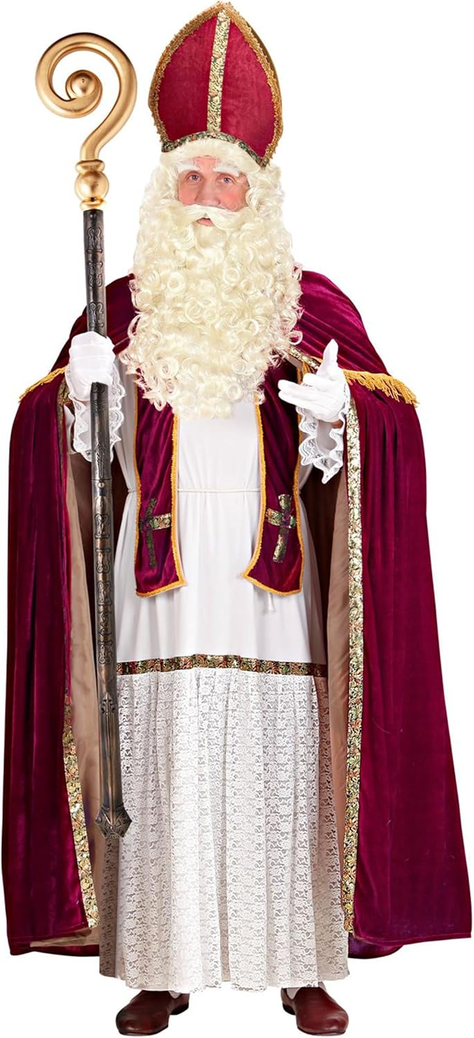 W WIDMANN MILANO Party Fashion 00078 - Nikolausmütze, Mitra, Bischof, Kirche, Hut, Kopfschmuck, Acce