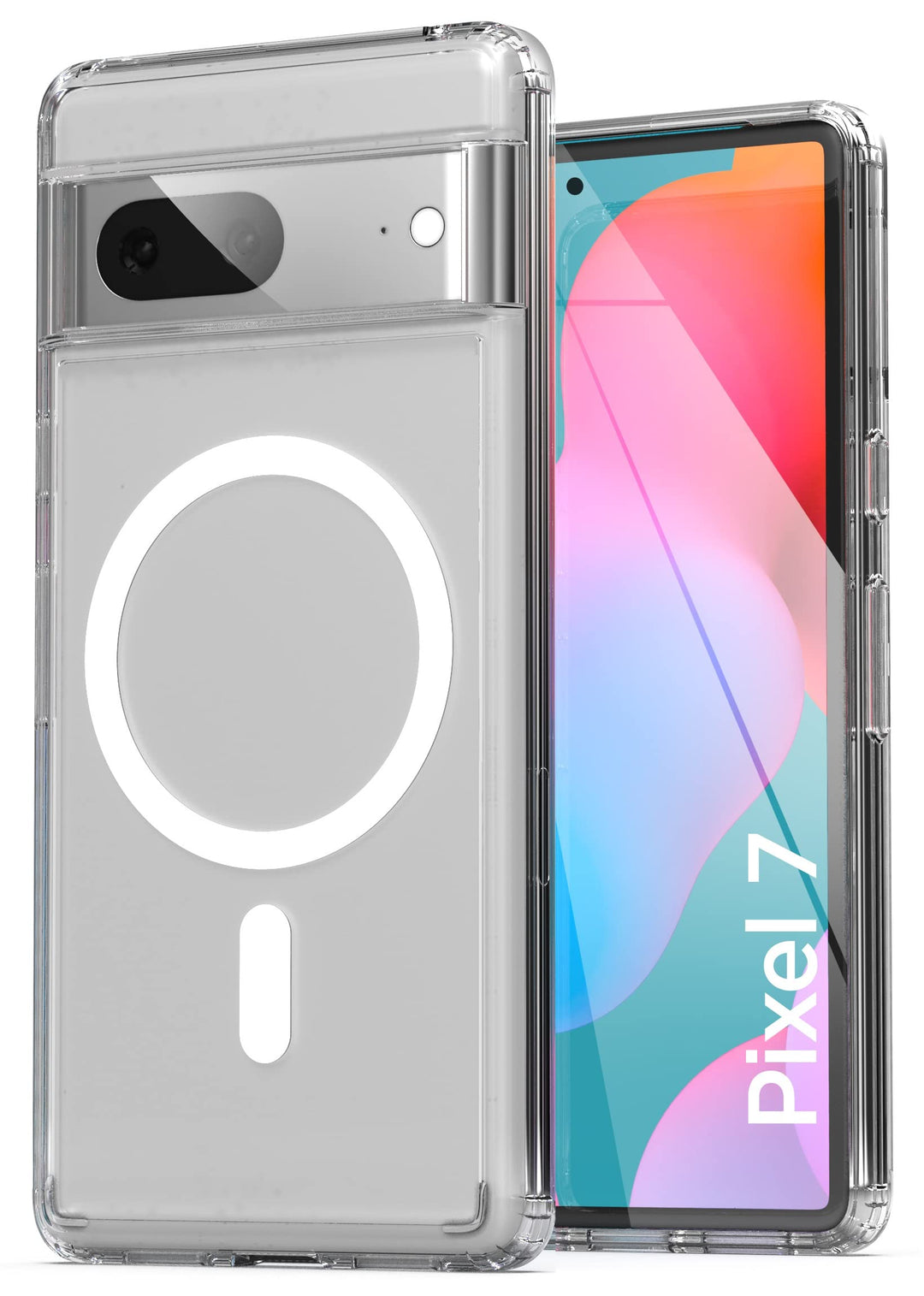 ENCASED Magnetische Schutzhülle für Google Pixel 7 – kompatibel mit MagSafe Laden und Zubehör (trans