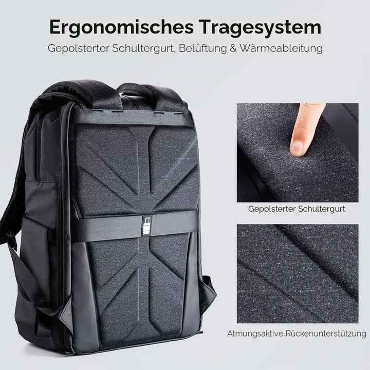 K&F CONCEPT Kamerarucksäcke 20L, Grosse Camera Backpack 15,6 Zoll Laptopfach, Spritzwassergeschutzt
