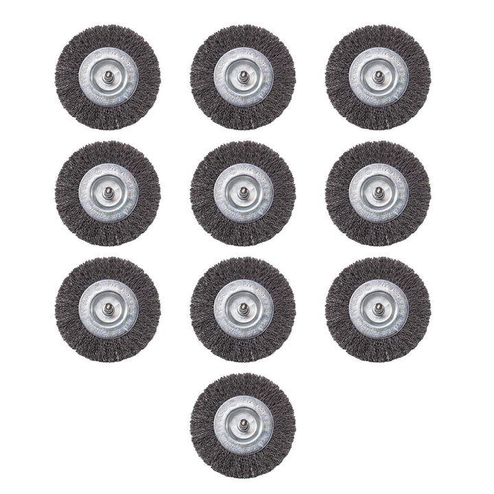 10er Set Fugenbürste für AKKU Fugenbürste Grizzly AFB 18 Lion Metall/Draht/runde Drahtbürste/Metallb