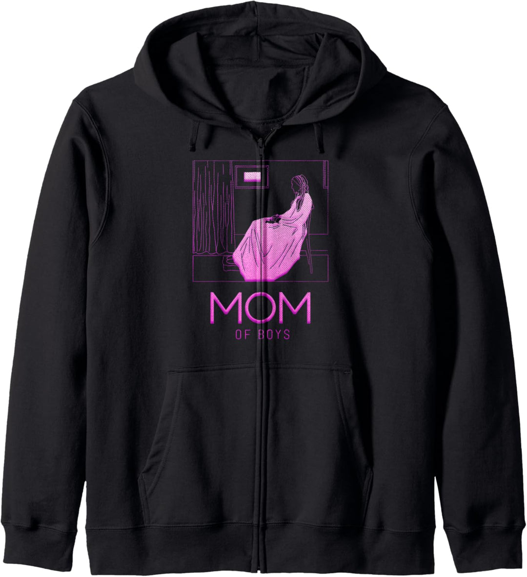 Mama von Jungen lustig niedlich Mutter Geschenk Kapuzenjacke