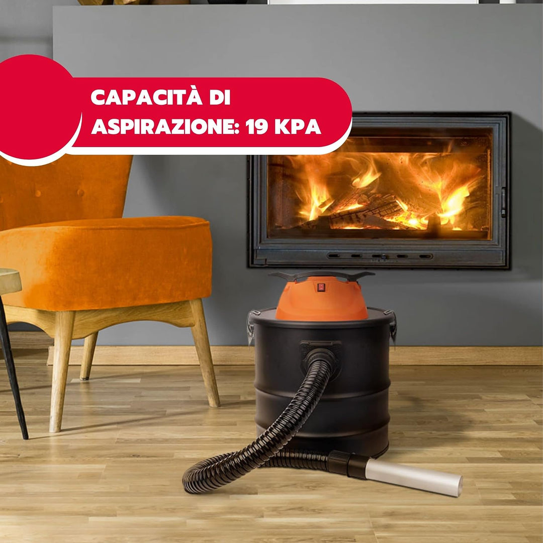 ARDES - AR4A20 ASHPIRO 20 Profession. Aschesauger, 20-l-Behälter, Hepa-Filter und zusätzlicher feuer
