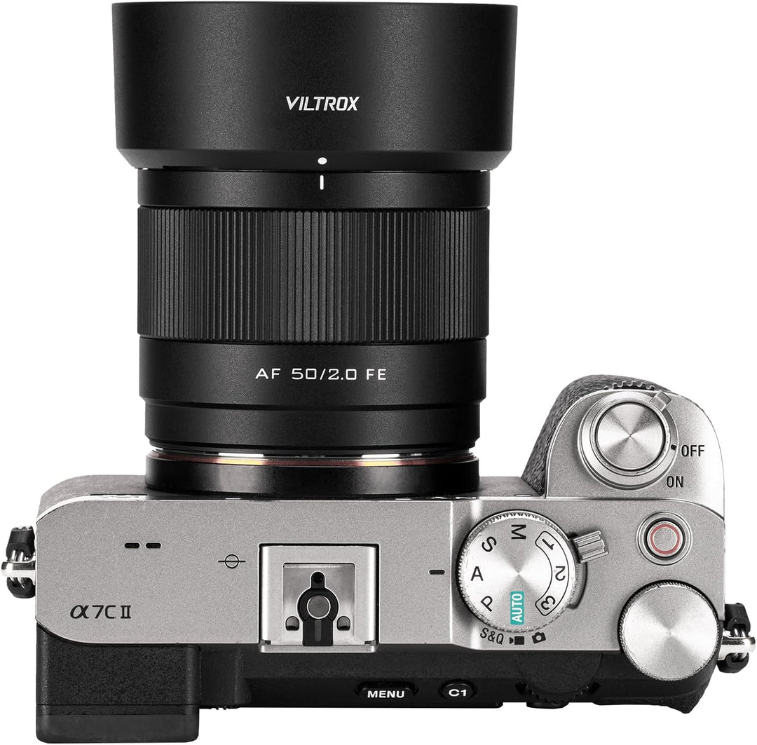 VILTROX 50mm F2 Vollformat Objektiv für Sony, AF 50mm f/2.0 FE Standard Prime Objektiv für Sony e Mo