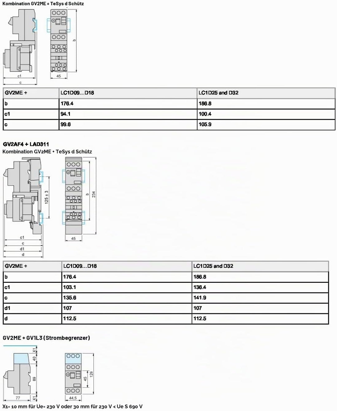 Schneider Electric | GV2ME10 - Motorschutzschalter, 3p, 4-6,3A, Tasterbetätigung, Schraubanschluss -