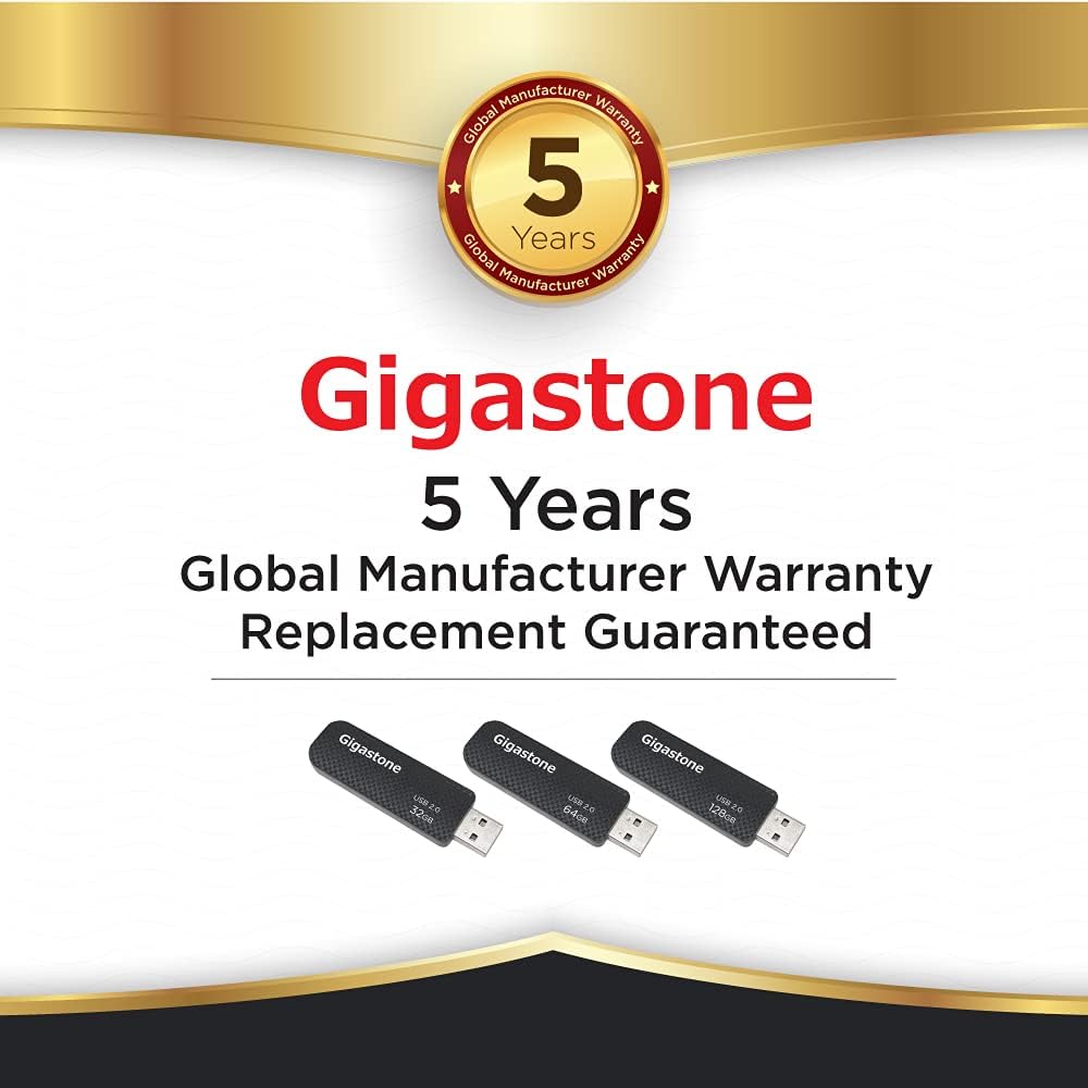 Gigastone V30 32GB USB 2.0 Flash-Laufwerk, Einziehbarer PC-Schlüssel für MacBook Laptop, Windows Mac