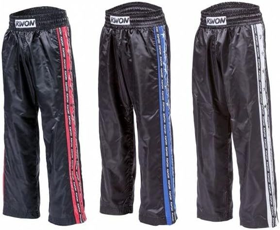 KWON Kickboxing Hose "Profi-Design", Versch. Farben Kwon Schwarz / Rot 190 cm