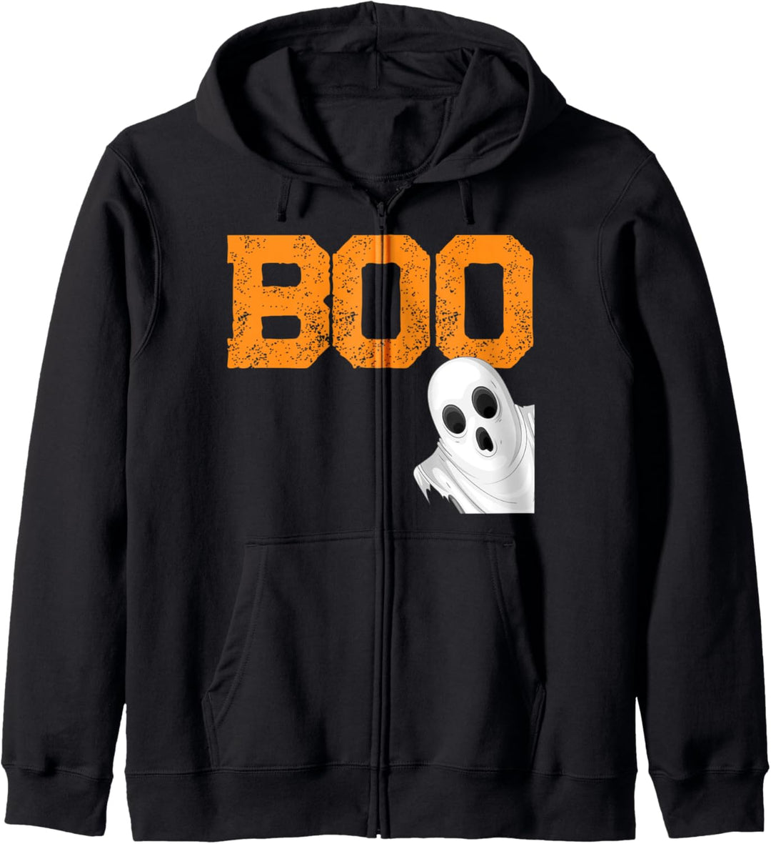 Cute Boo with little ghost distressed Halloween Kapuzenjacke