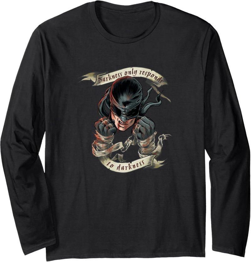 Marvel Daredevil Darkness Responds Langarmshirt