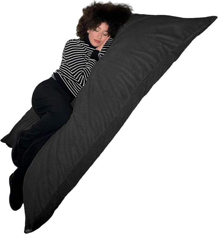 Riesiger Sitzsack XXL für Innenbereich, aus Cordsamt, 180 x 140 cm, weich, bequem und abnehmbar, gro