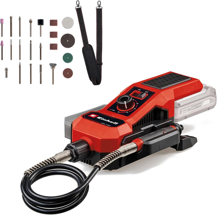 Einhell Akku-Schleif-/Gravur-Werkzeug TE-MT 18/34 Li Solo Power X-Change (18 V, 92 cm Welle mit Grav