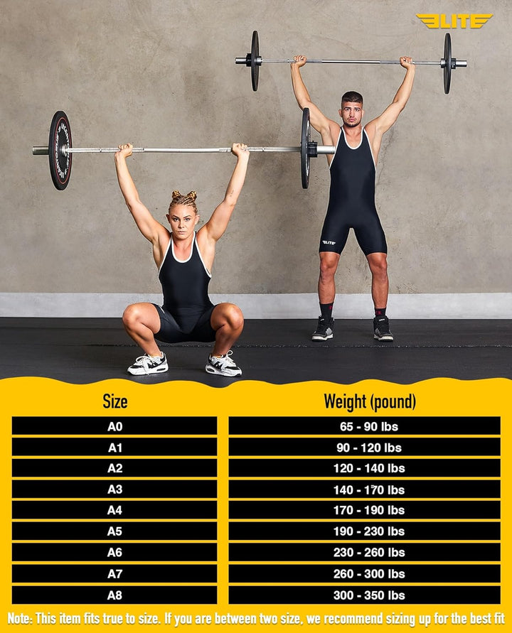 Elite Sports Men’s wrestling singlets, Standard Singlet for Men Wrestling Uniform Schwarz M, Schwarz