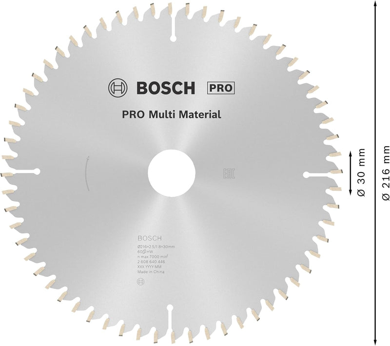 Bosch Accessories Bosch Professional 1x Kreissägeblatt Multi Material (für Multimaterial, Sägeblatt