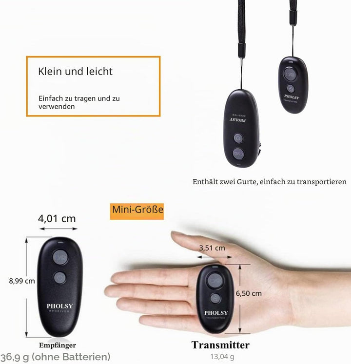 PHOLSY Kabellose Kamera Fernauslöser Auslöser Fernbedienung für Canon R100 R8 R6ii R7 R10 90D 250D 8