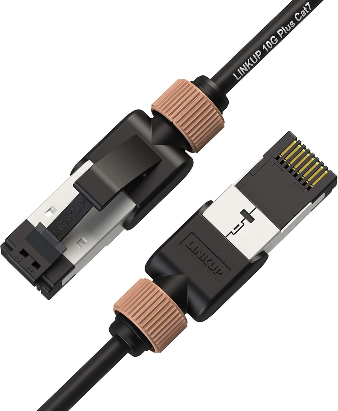 LINKUP - Getestet mit Versiv┃Cat7 Ethernet Patchkabel - 60cm (12er Pack) 10G Doppelt geschirmt RJ45