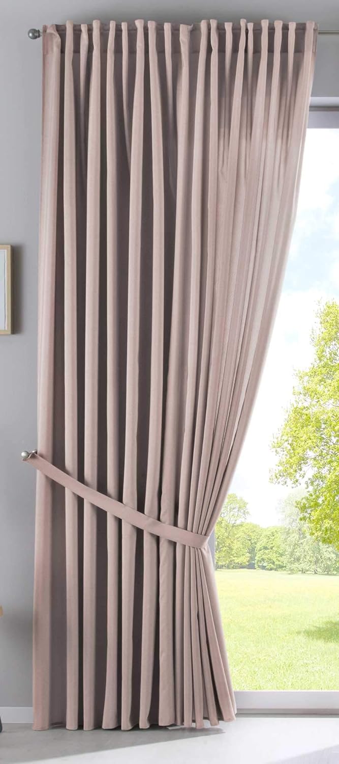 Vorhang Verdeckte Schlaufen Cationic »JENA« HxB 250x300 cm Taupe Blickdicht Leinen Optik Gardine Mel