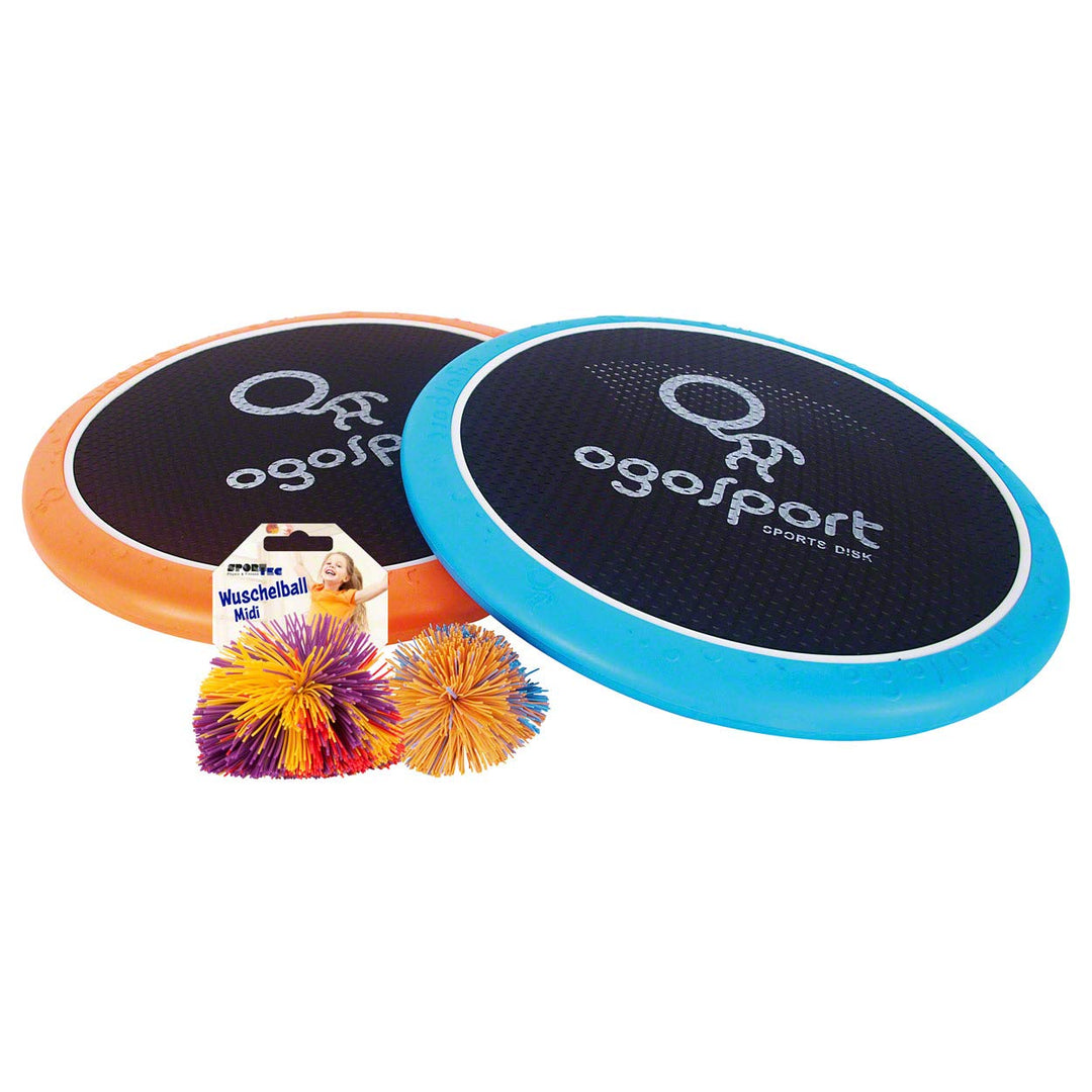 Sport-Tec 2 OgoSport Softdiscs, 2 Ogo Spiel-Bälle, Fang Wurfspiel