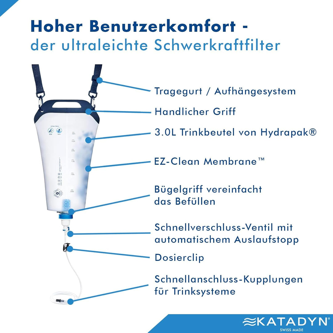 Katadyn BeFree Gravity Wasserfilter 3.0 Liter