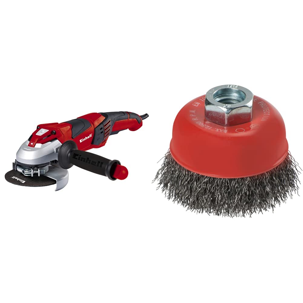Einhell Winkelschleifer TE-AG 125 CE (1100 W, Scheibe Ø 125 mm, Konstantelektronik, Schutzhaube, Sch