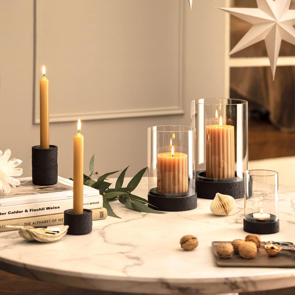 Villeroy & Boch – Manufacture Rock Home Windlicht Grösse L, 15x15x24,5 cm, schwarz Windlicht Grösse