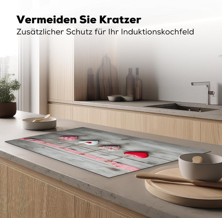 KitchenYeah© Herdabdeckplatte Einteilig Ceranfeld Abdeckplatte für | 89x51 cm - Induktionsschutz Cer