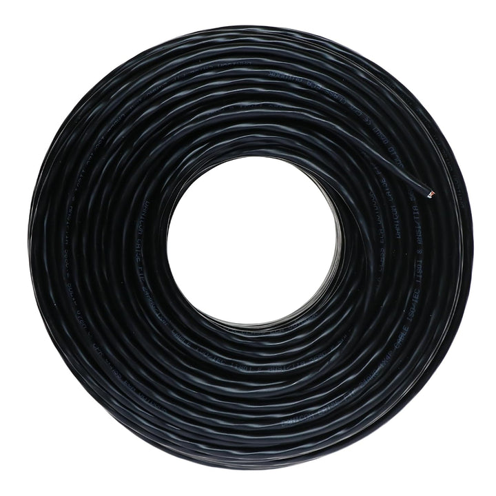 Danicom CAT5e Outdoor Netzwerkkabel - F/UTP - AWG 24/1 (Starrleiter) - 100 Meter - Schwarz - CCA, PO