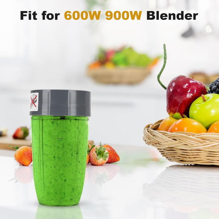 Ersatzbecher für Nutribullet, Ersatzteile für Nutribullet, 24 oz Mixbecher ohne Auslaufen mit Ersatz