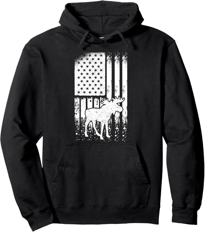Elch Norwegen Skandinavien Wildnis Wildtier - Elch Pullover Hoodie