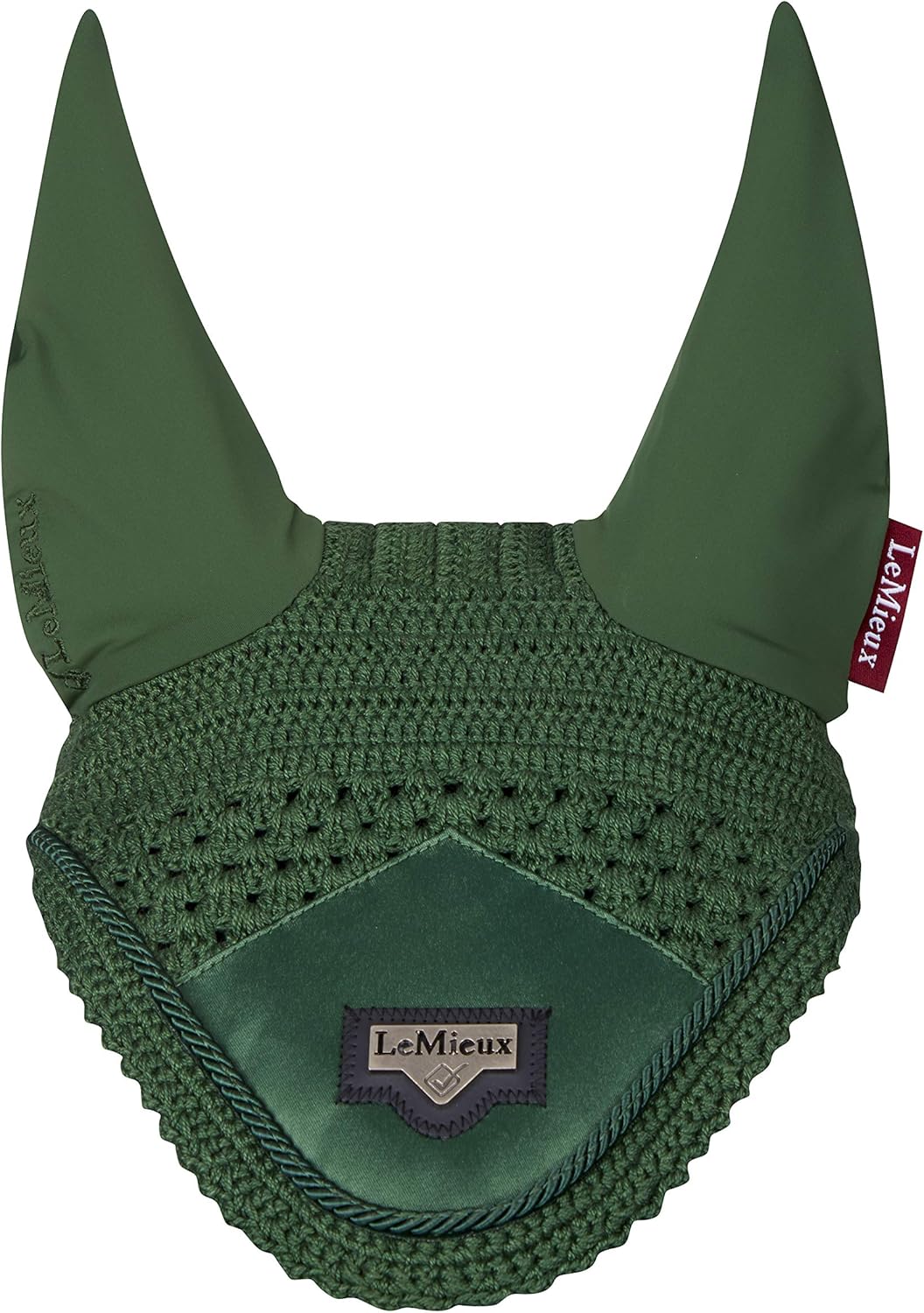 LeMieux Loire Satin Fly Hood Hunter Green Fliegenhaube M hunter green, M hunter green