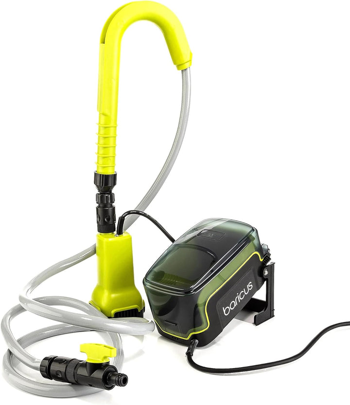 Baricus Akku-Wasserpumpe / Tauchpumpe - 18V Förderhöhe 17,5m Pumpleistung bis zu 1750l/h ideal für B