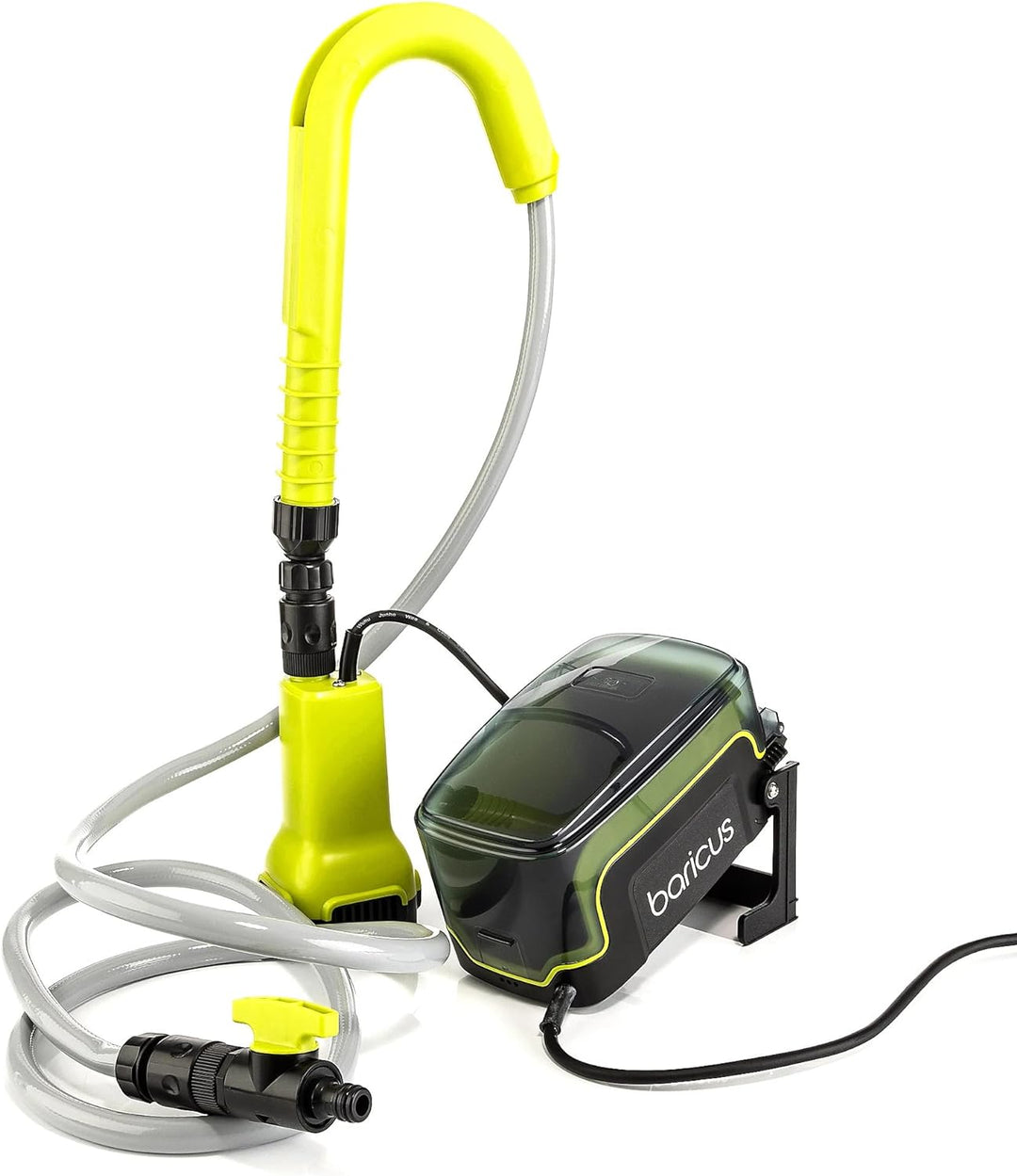 Baricus Akku-Wasserpumpe / Tauchpumpe - 18V Förderhöhe 17,5m Pumpleistung bis zu 1750l/h ideal für B