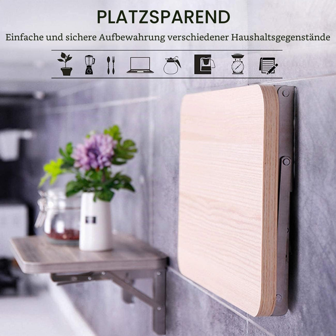 YUMORE Klappkonsole Schwerlast 200mm,YUMORE Regalträger Klappbar Edelstahl Klappregalhalterungen Wan