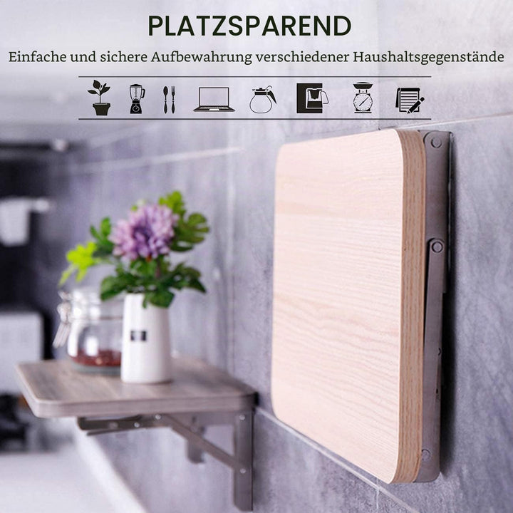YUMORE Klappkonsole Schwerlast 200mm,YUMORE Regalträger Klappbar Edelstahl Klappregalhalterungen Wan