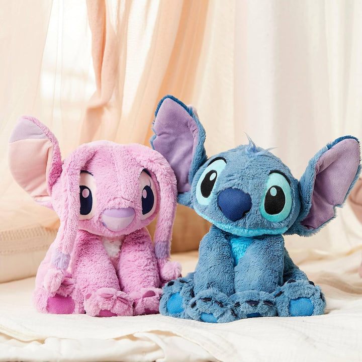 Disney Store Stitch Offizielles mittelgrosses Kuscheltier für Kinder, 38 cm, Kuscheltier mit Sticker