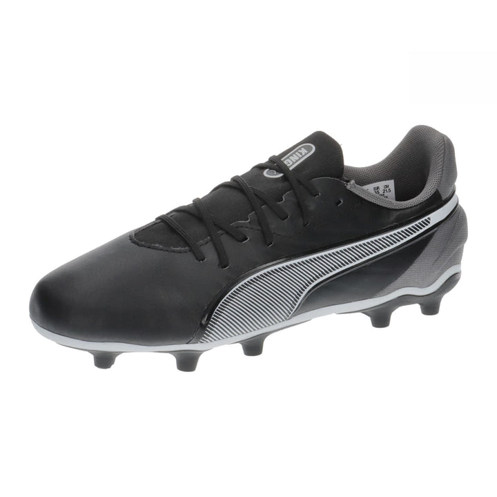 PUMA Unisex Kinder King Match Fg/Ag JrSoccer Shoe 29 EU Puma Black Puma White Cool Dark Gray, 29 EU