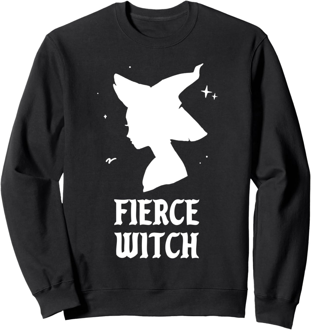 Fierce-Hexe Funny Spooky Vibes Gotik Halloween Kostüm Sweatshirt