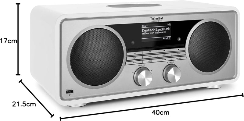 TechniSat DIGITRADIO 602 - Kompaktanlage mit 70 Watt 2.1 Lautsprechersystem (Stereo Musik-Center mit