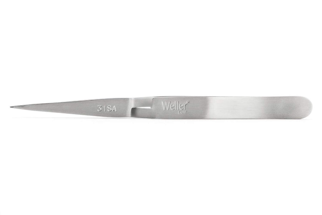 Weller Erem 31SA Reverse-Action-Pinzette Mit Stark Spitzen, Geraden, Sich Vrjüngenden Spitzen