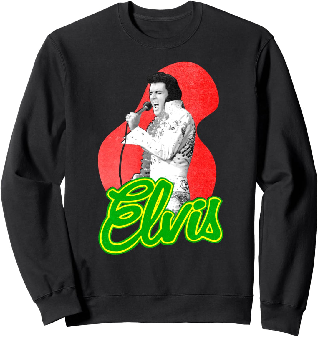 Elvis Presley Official Retro Singing Sweatshirt