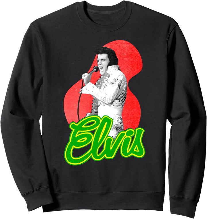 Elvis Presley Official Retro Singing Sweatshirt