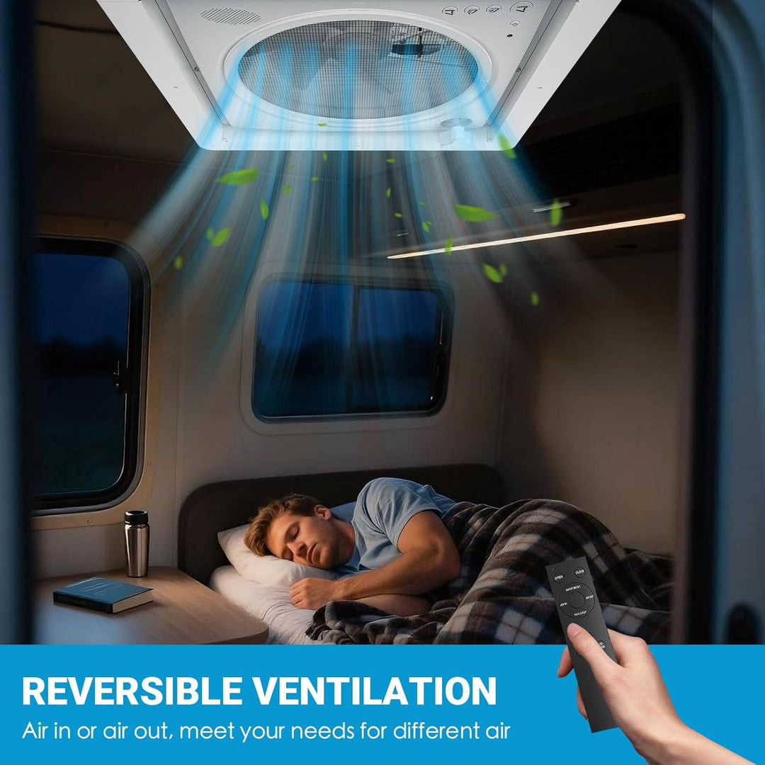 2012 Voice-Activated Max Air Belüftung für Wohnmobil Dachventilator Dachlüfter Reversibler Abluftven